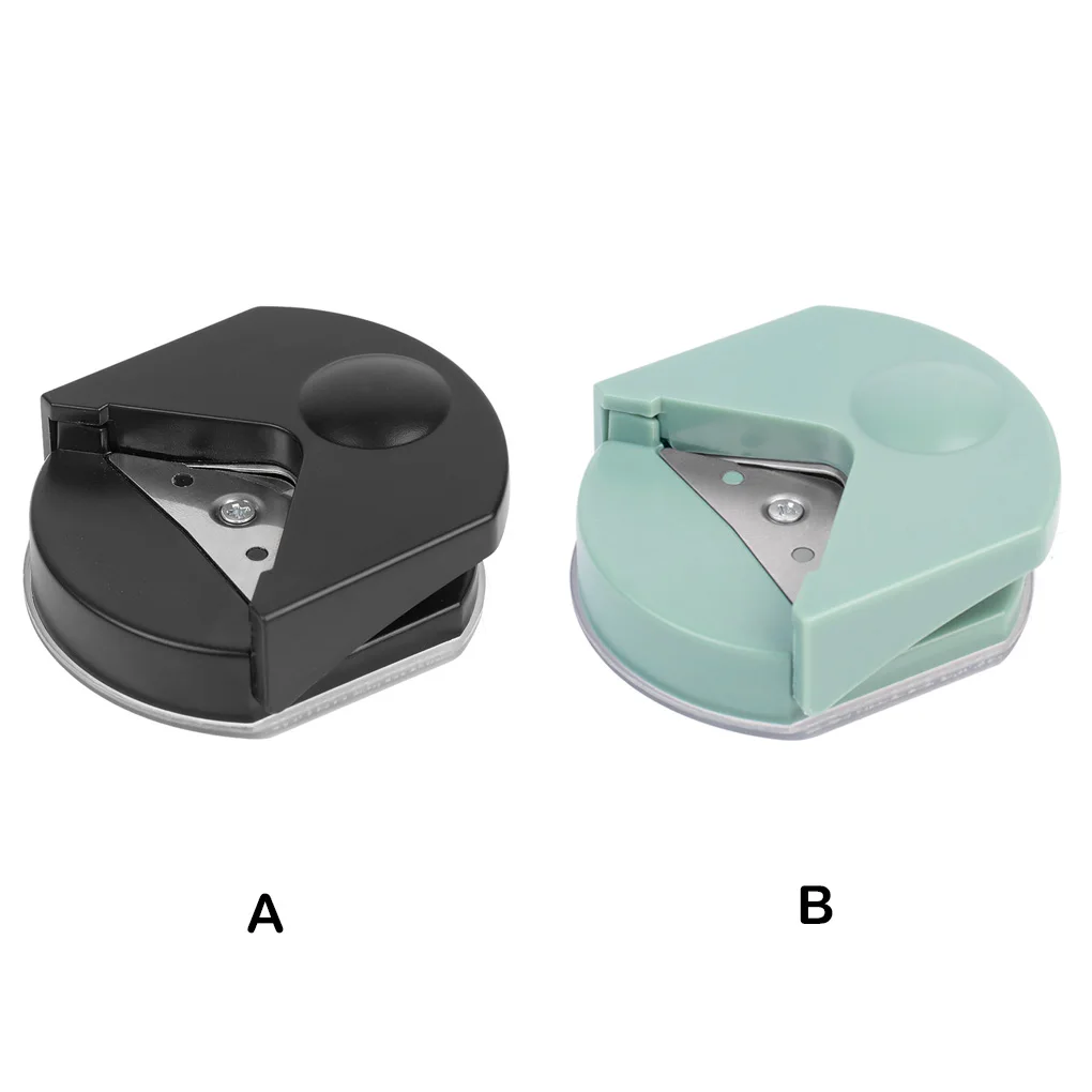 Plastic Punching Machine Corner Rounder Mini Film Business Card Chamferer Pattern Corners Hole Punch Supplies Green