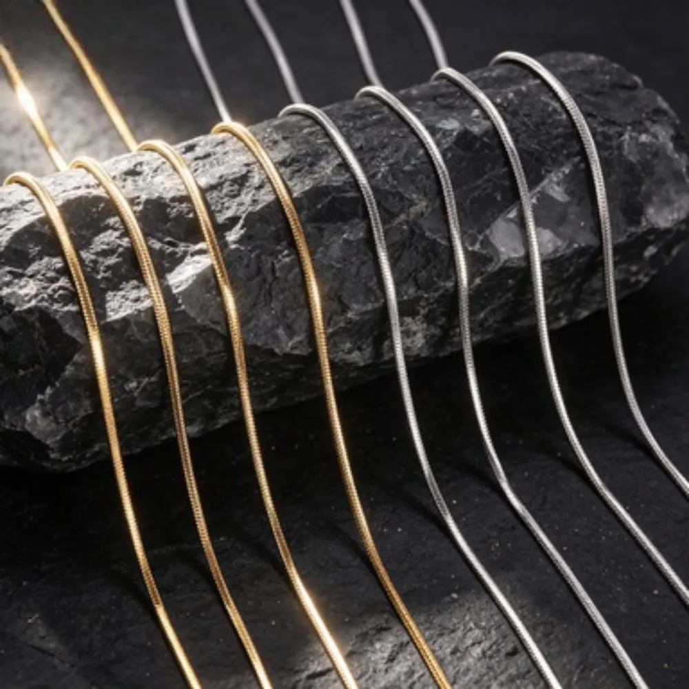 1pcs Snake Chains Necklaces No Fade Basic Jewelry Stainless Steel Necklace for Pendants DIY Choker