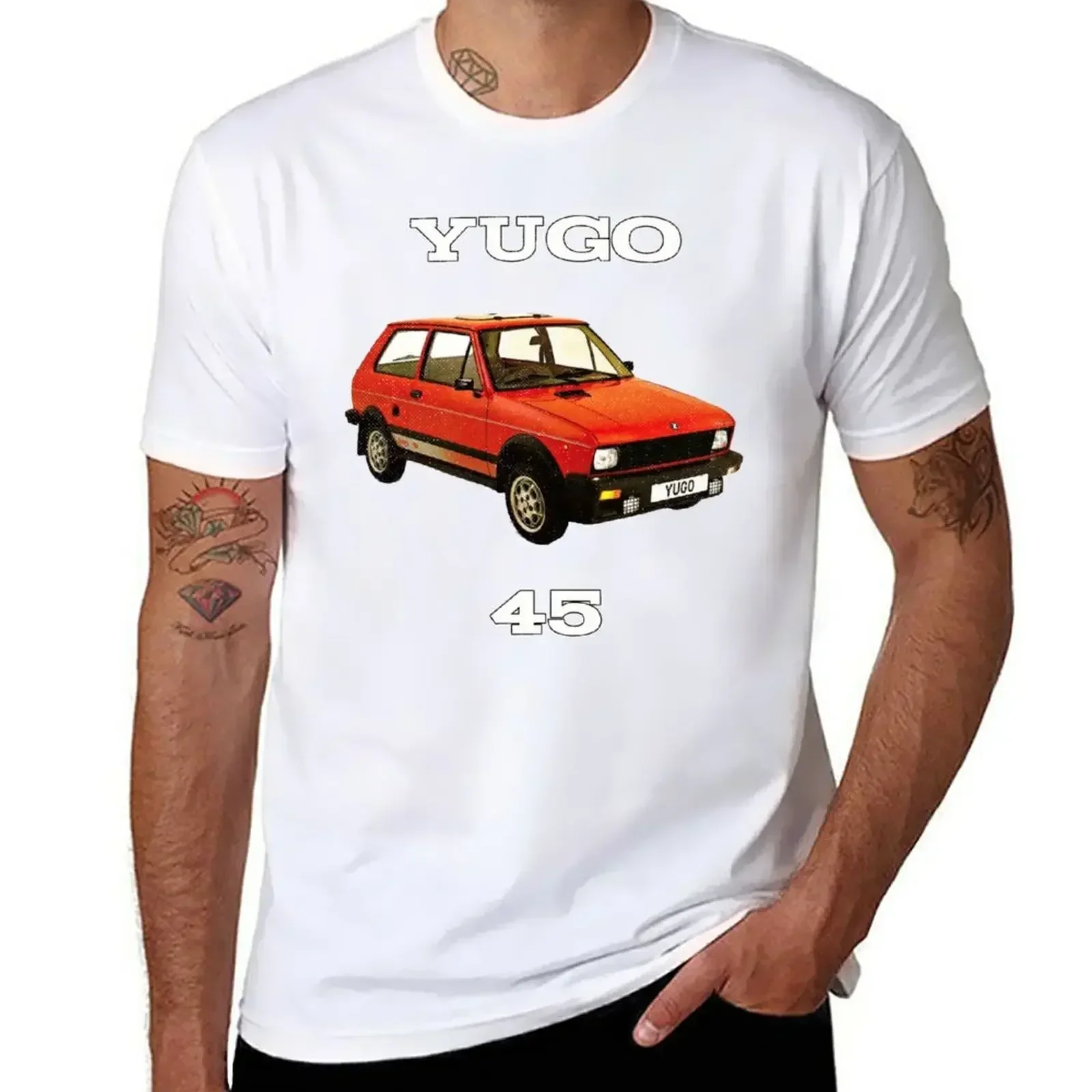 Yugo 45, the worst car in the TShirt korean fashion Aesthetic clothing Men's t-shirts new in tops & tees shirt homme 2024