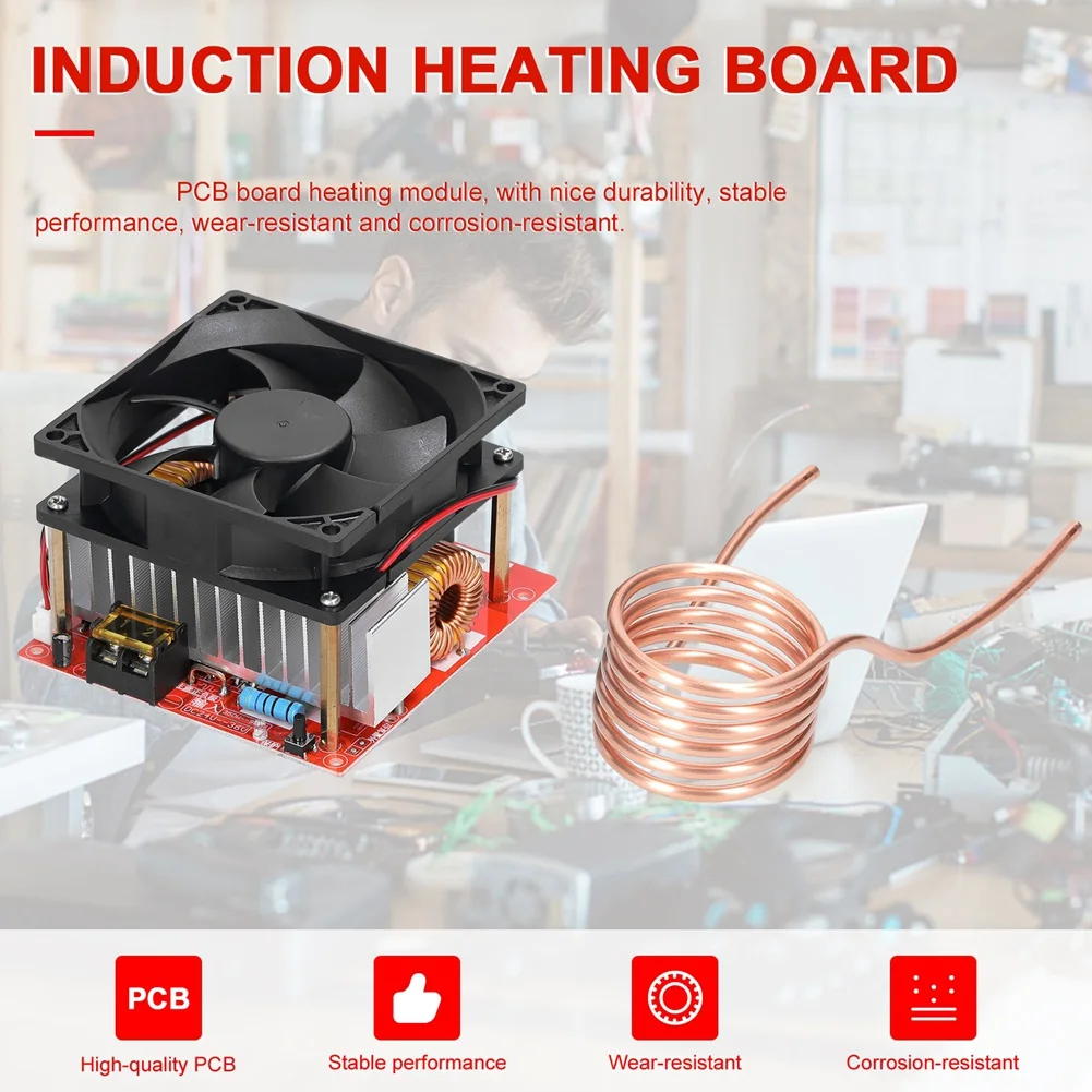 SMIEA 1000 Вт ZVS модуль платы индукционного нагрева 24-36 В низковольтный нагреватель катушка обратного хода драйвер нагреватель с медной трубкой для DIY