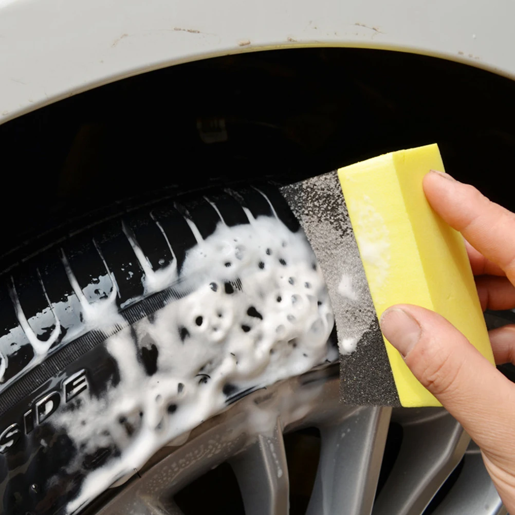 

Car Wash Sponge Decontamination Cleaning Oil Stains Dust Safe Paint Flat Surface Portable Easy Store Composite PE