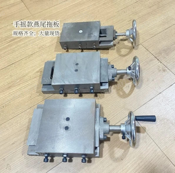 Cast iron dovetail groove with rod sliding plate linear one-way hand sliding module sliding block mechanical guide table