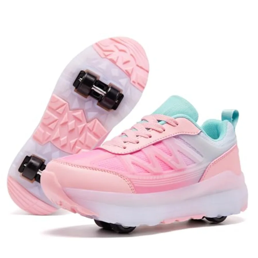 

Roller Skate Shoes for Women Girls Sneakers with Detachable Wheels Sport Shoe Suitable for Halloween Christmas Birthday Party G