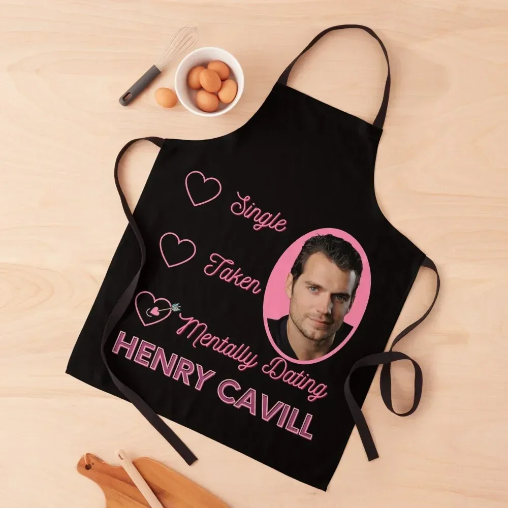 

Mentally Dating Henry Cavill Apron kitchen jacket woman Kitchen New 2022 Year Apron