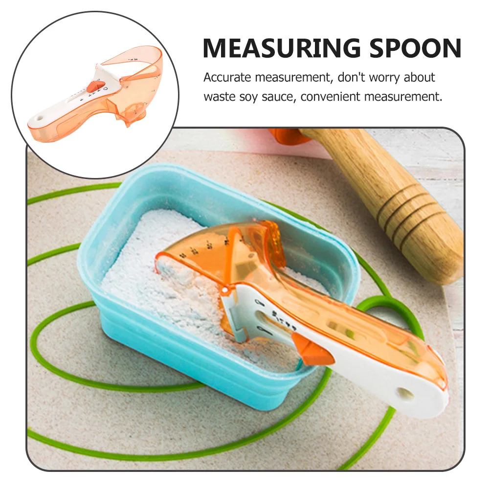 

Adjustable Baking Measuring Spoon Kitchen Baking Spoon Measuring Scoop Magnetic With Hook Food Grade Accurate