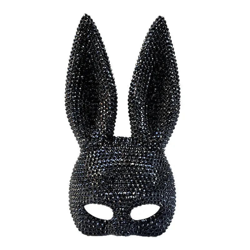 Halloween Animal Party Masquerade Sequins Rabbit Mask Play Show Animal Dress Up Shooting Props
