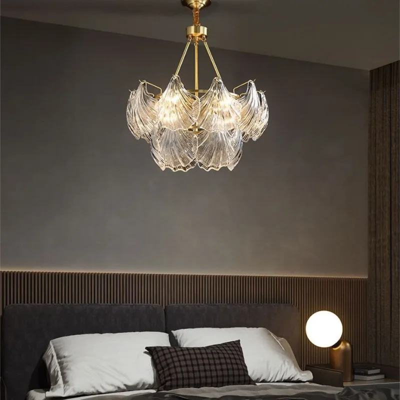 Living room simple atmosphere all copper dining room bedroom lighting Nordic style lamps