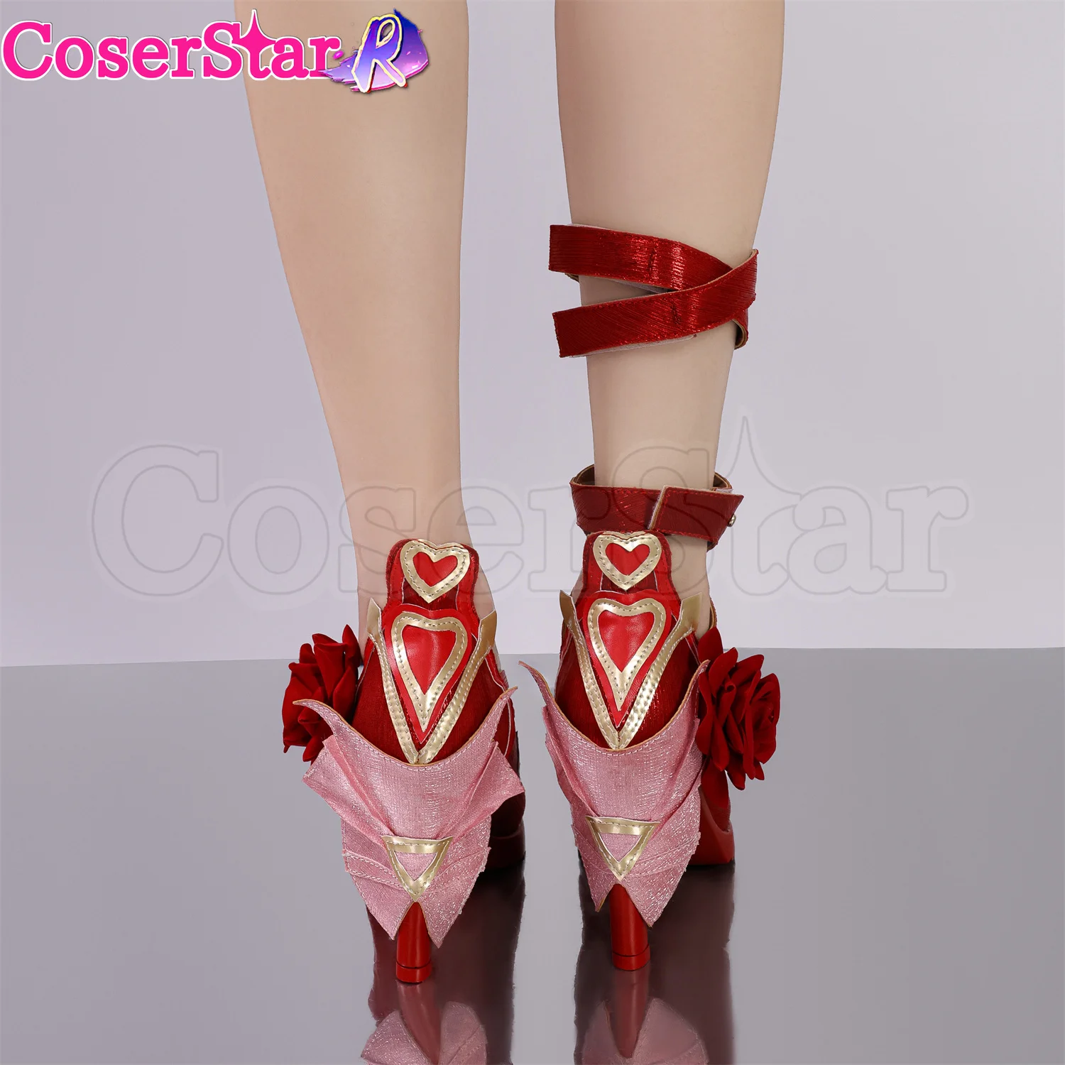 CoserStar-R Game Honkai Impact 3 Elysia Aspiring Elf Pink Elf أحذية كوسبلاي كرنفال الهالوين أنيمي لعب الأدوار الأحذية الدعامة #4