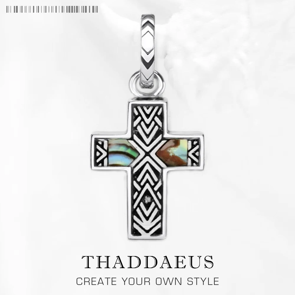 

Кулон личный счастливый крест, летние новые ювелирные изделия, европейское серебро 925 пробы, этнический подарок для женщин и мужчин