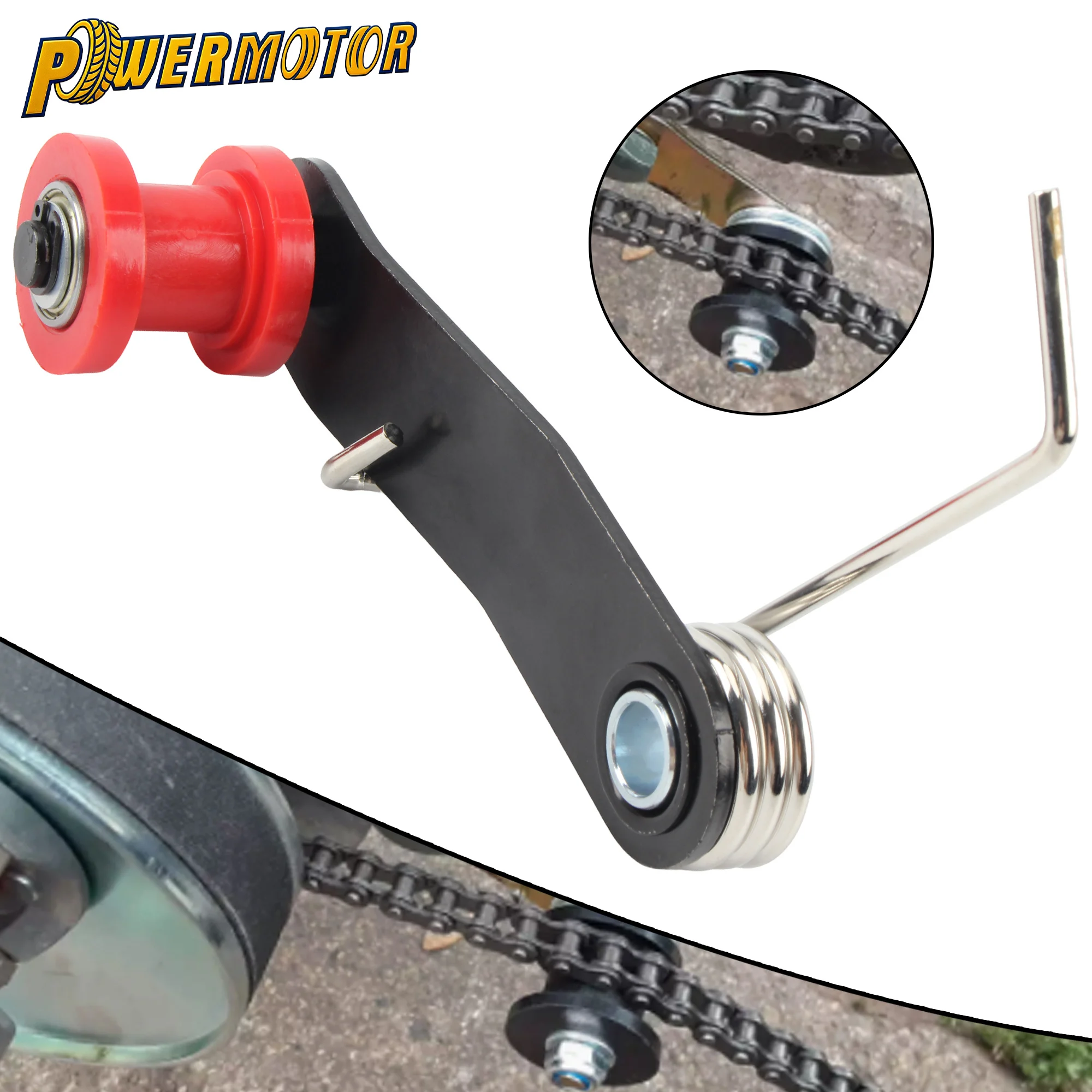 

ATV UTV Chain Roller Guide Tensioner Adjuster Motorcycle Accessories For Honda Yamaha Suzuki KTM Kawasaki Universal Spare Parts