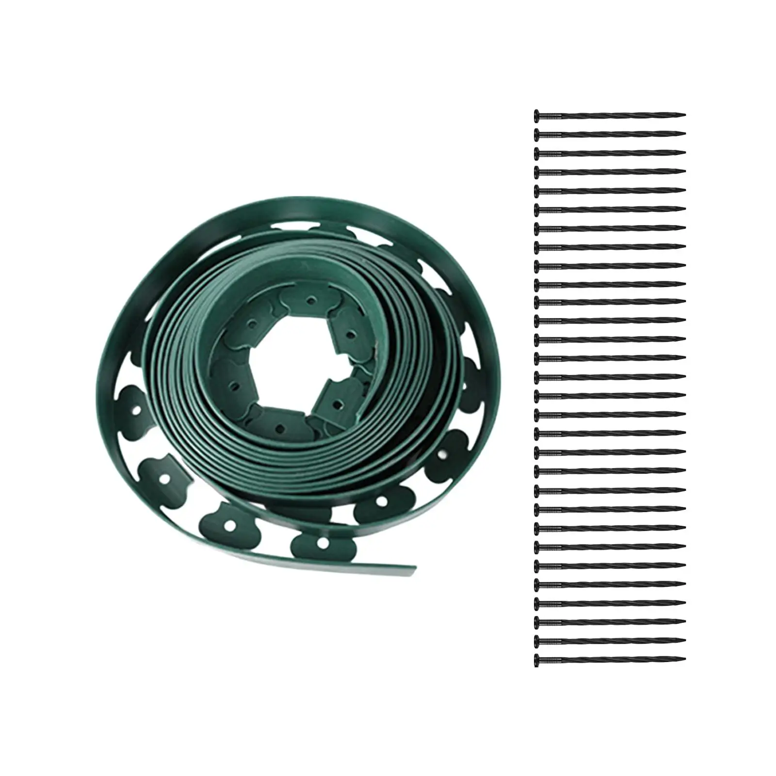 Garden Landscape Edging Borders Flexible Flower Bed Border with Stakes Garden Edging Coil for Flower Bed Lawn Landscaping Patio