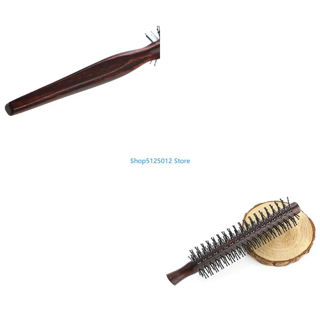 G8TC Nylon Round Hair Brush Anti-Static Comb Blow Drying to Dry Wet Hairdressing Styling Tools for Salon Home Use