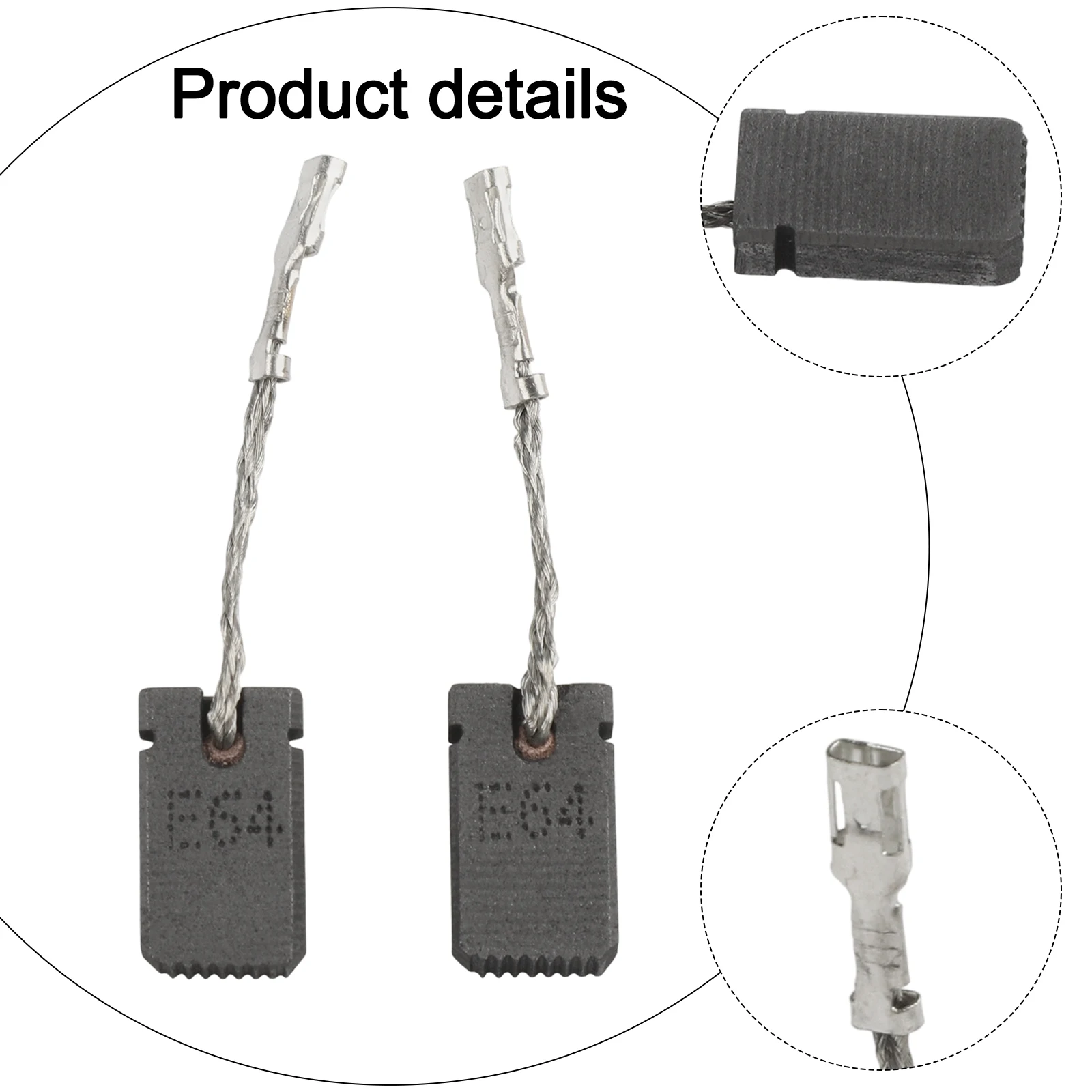 2 uds cepillo de carbono para amoladora angular Bosch Flex para GWS PWS PKS GKS GWS 1000 accesorios de repuesto 5x10x17mm