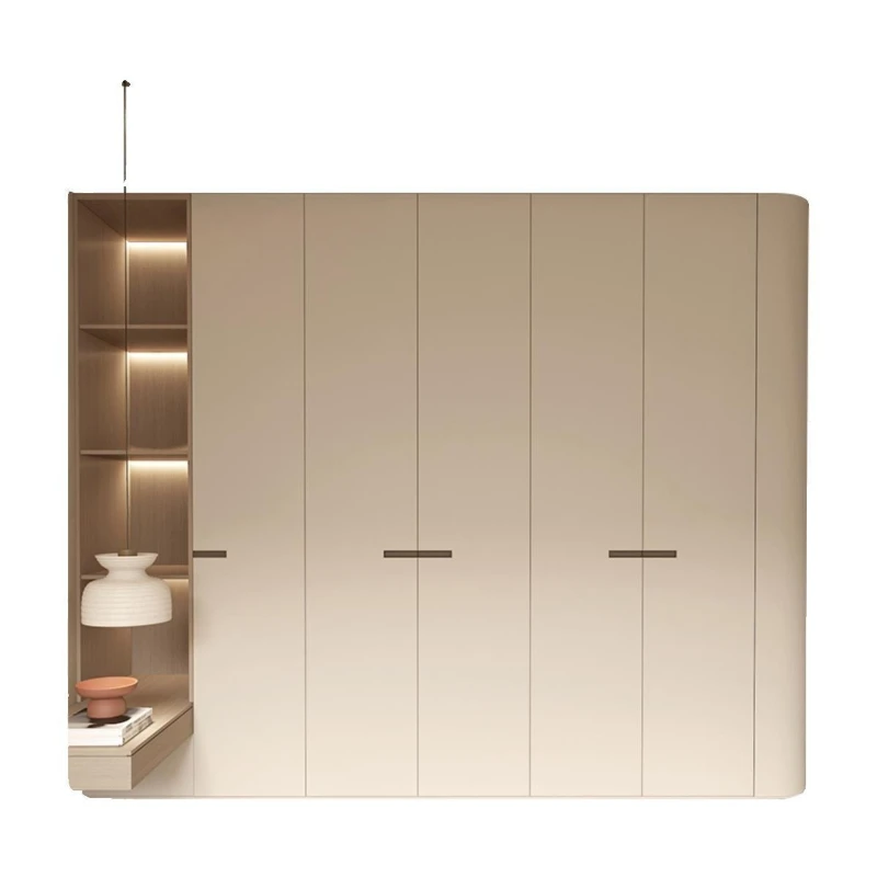Home whole house wardrobe side round rear home bedroom cloakroom solid wood wardrobe