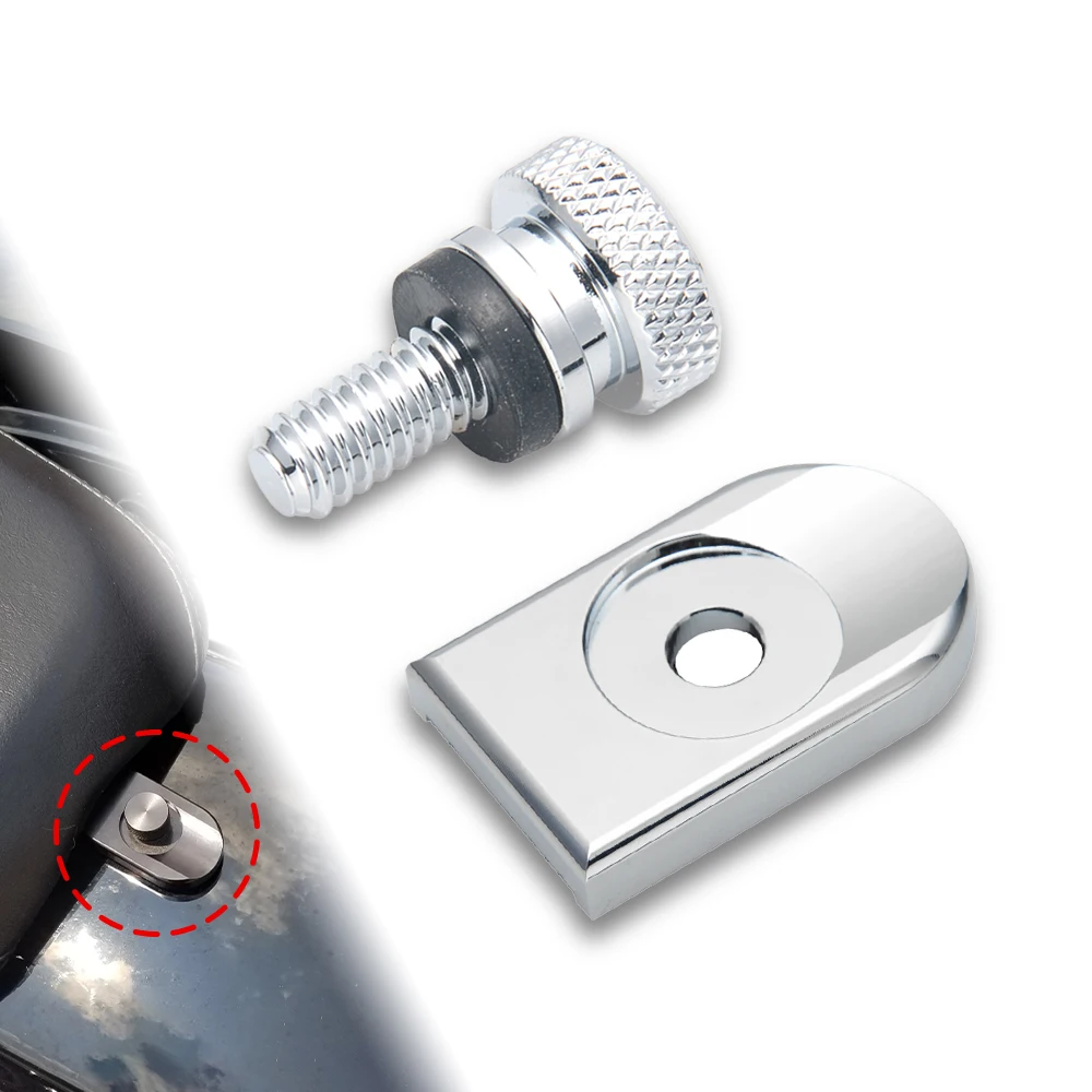 

Motorcycle Rear Fender Seat Bolt Tab Screw Knob Cover For Harley Sportster XL 1200 Dyna Softail Touring Street Glide Road Glide
