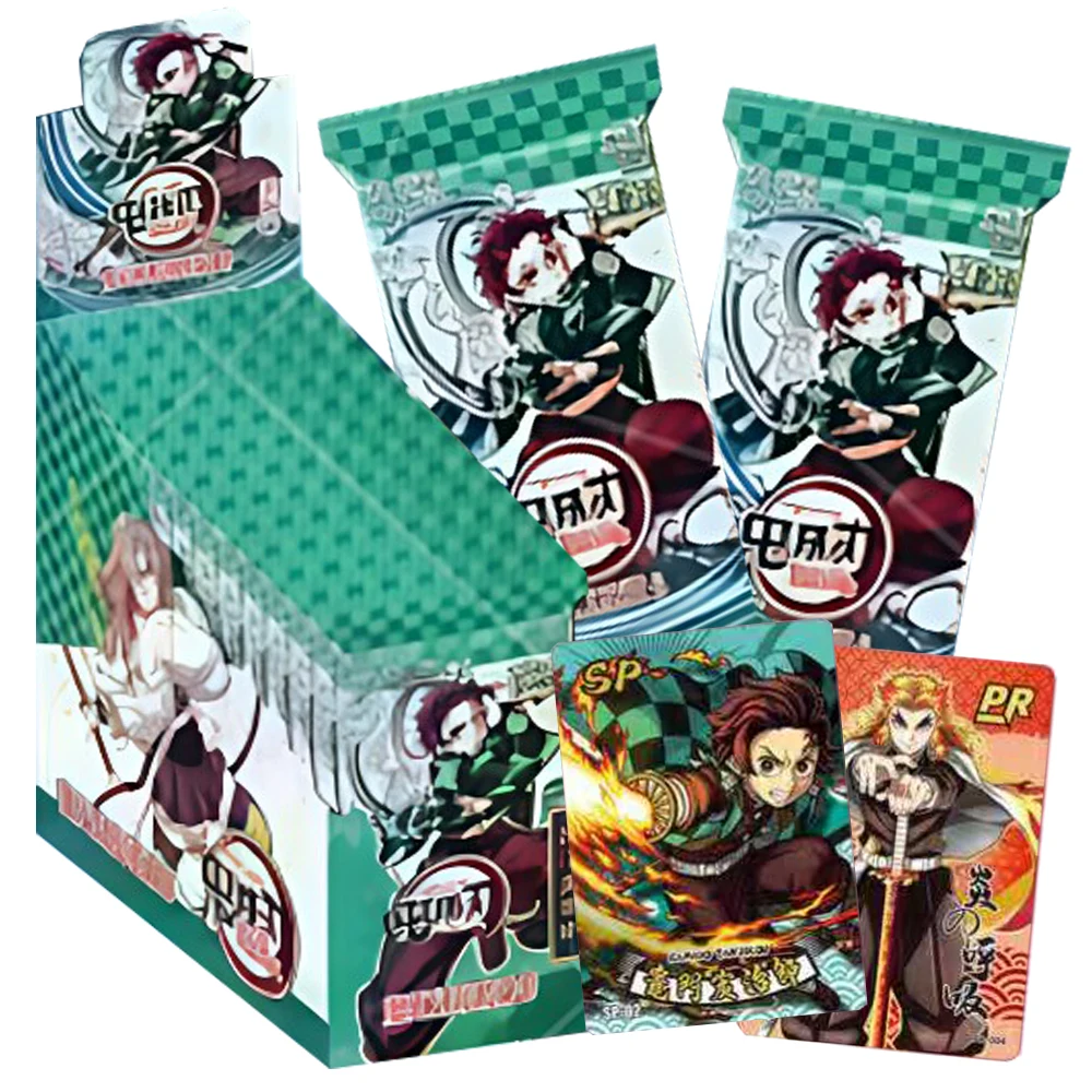 

Demon Slayer Hobby Collection Cards Anime Creative Q-version Character Japanese Kimono Cartoon Cute Portrait Cards Children Gift
