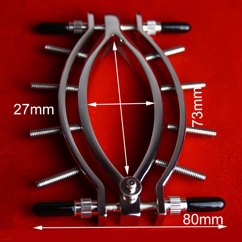 Spread Labia Lips Clamps,Vagina Pussy Spreader Clit Speculum Expansion with Spikes,Clitoris Opener,Chastity,BDSM Sex Toys