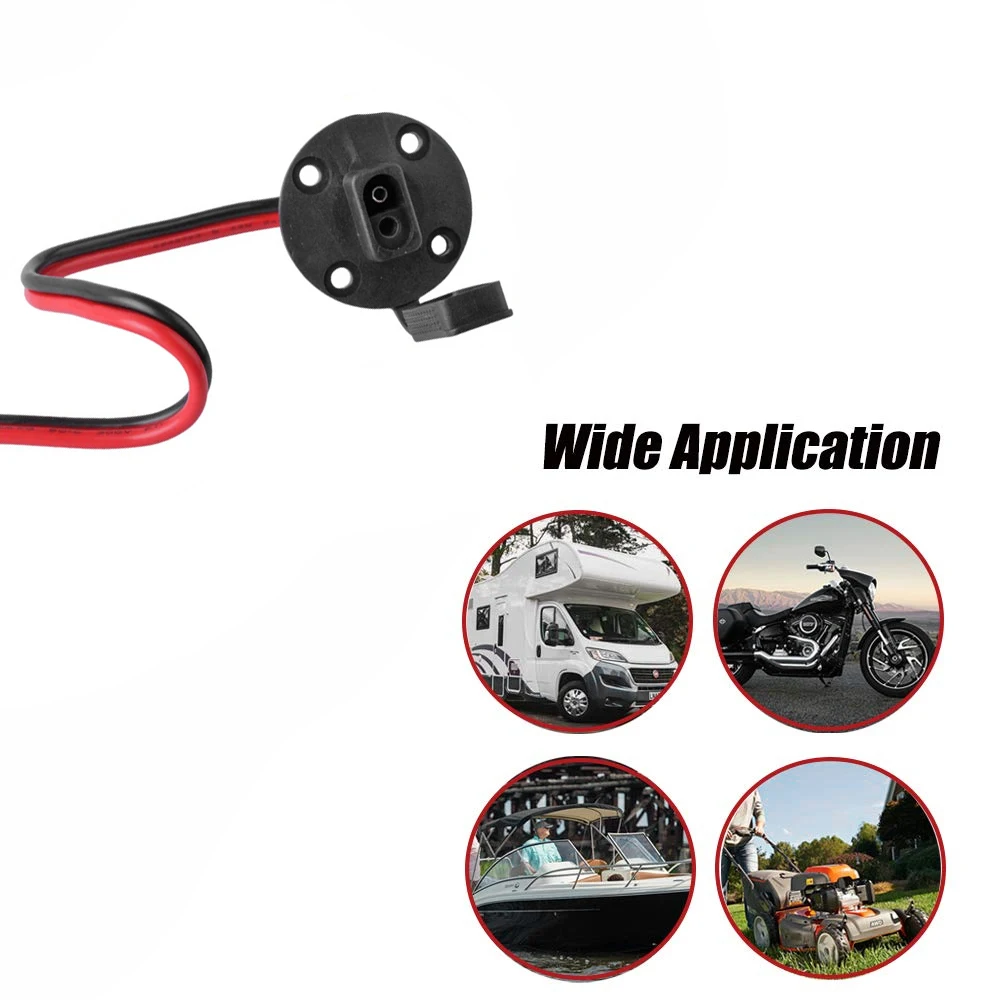 SAE Connector,Solar Weatherproof SAE Socket Sidewall Port, SAE Cable Quick Connect Panel Mount Universal Flush-Mountable Connect