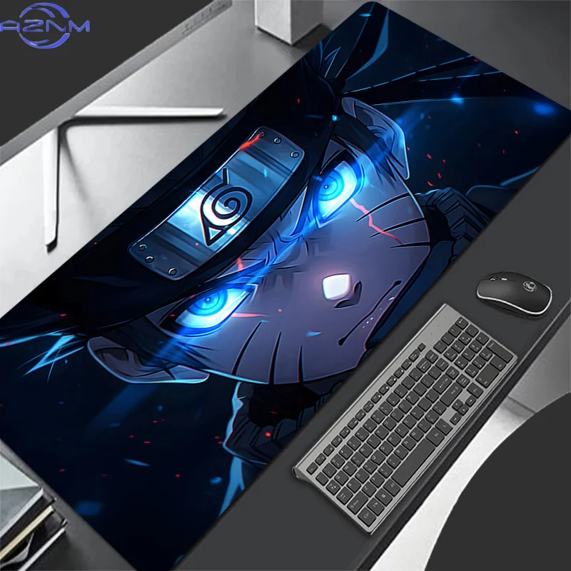 Hot blooded anime Mouse Pad Naruto Gaming Accessories Mousepad Gamer XXL Completo Computer Keyboard Pad Carpet Desk Mat Varmilo