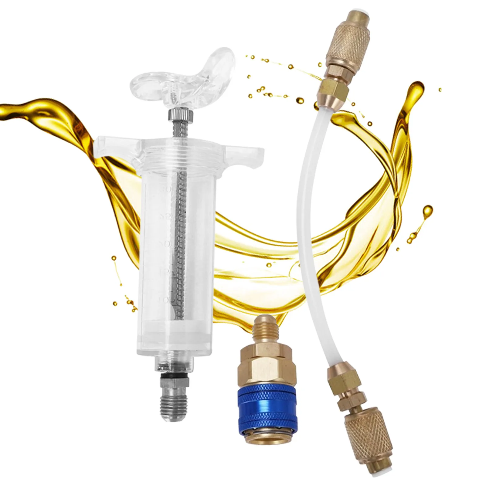 Oil Machine Oil Injector Professional Tool With 30ml Filling Cylinder For Air Conditioning HVAC Professional Services