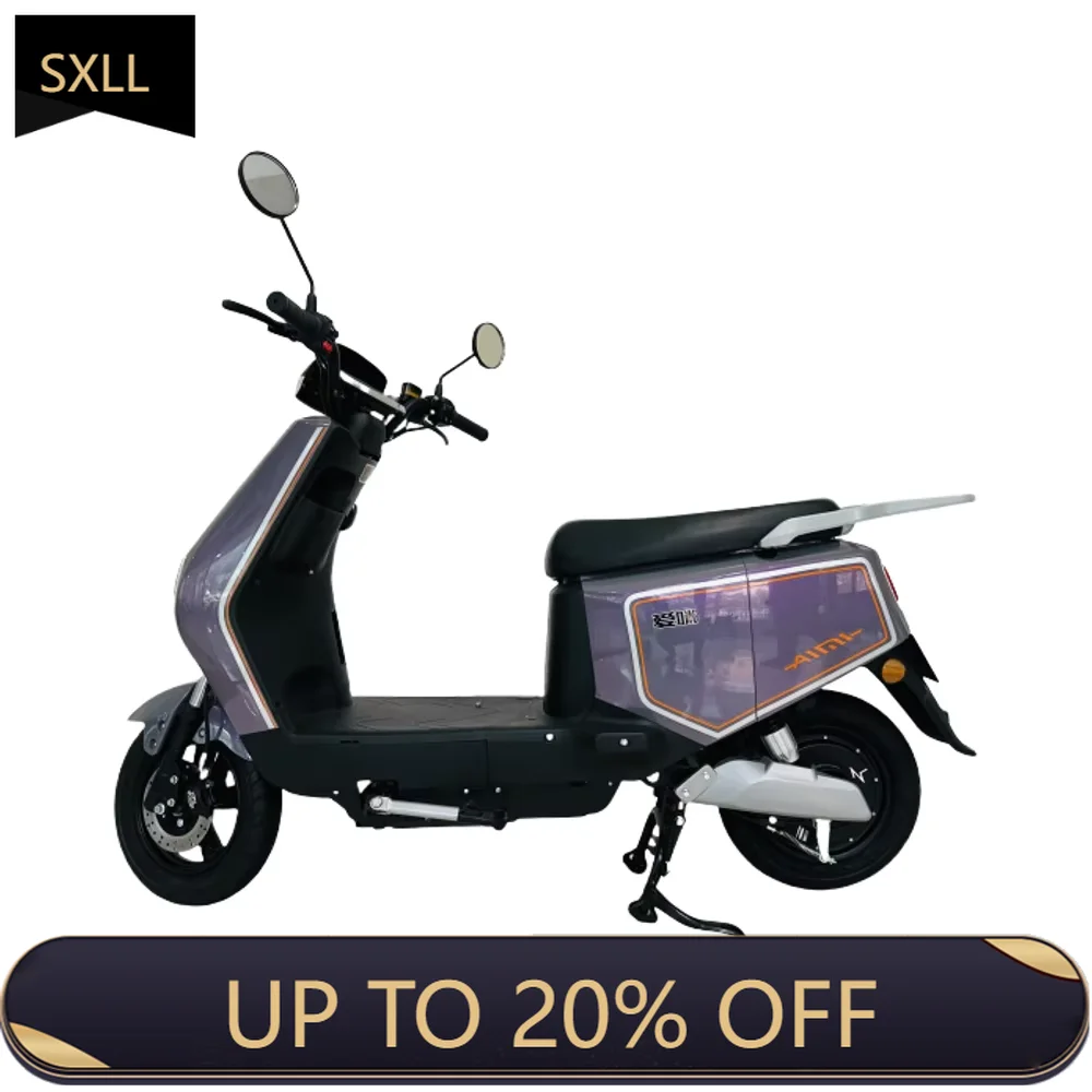

SXLL Powerful 1200W Electric Moped 72v Moto Electrica 55km/h Speed Two-Wheel Motorbikes Streetbikes Scooters Motorcycle