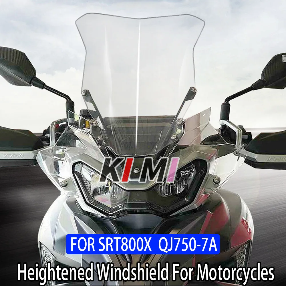 FOR Qianjiang SRT800X Windshield Modification And Heightening Windshield QJ750-7A Front Windshield Chest Goggles