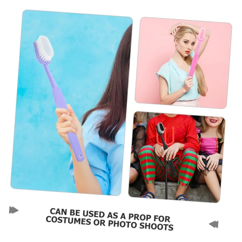 Colorful Super Long Toothbrush Oversized Bath Brush Oral Care Deep Cleaning Oral Cleaning Dentistry Brushing Teeth Teaching