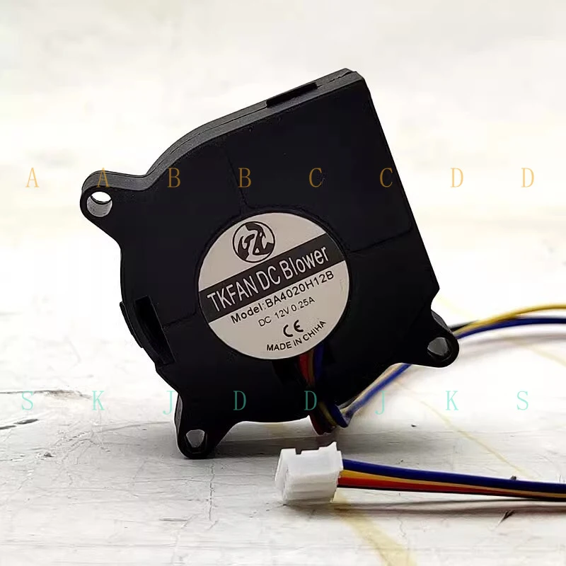 M  1pc BA4020H12B DC12V 0.25A 4CM 4020 4-Wire Blower Cooling Fan