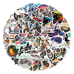 10/30/50pcs Cool Motorcycle Waterproof Stickers Dirt Bike Decals Helmet Skateboard Motorcycle Phone Car Waterproof Sticker Toys