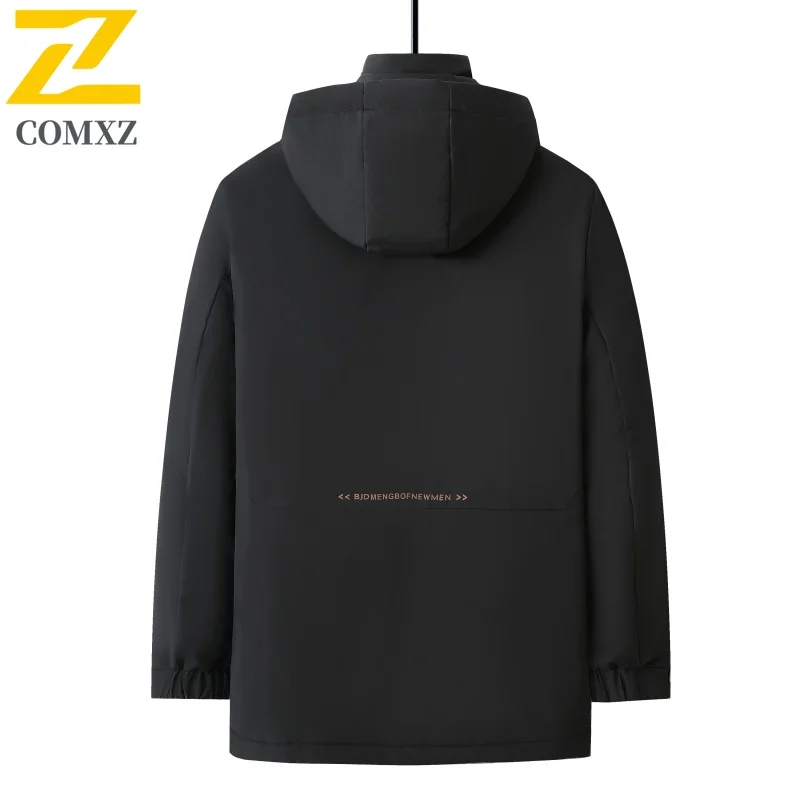2025 New Winter Down Jacket Men's Trendy Luxury Detachable Liner Warm 90% White Duck Down Parka Casual Cold-proof Puffer Coat