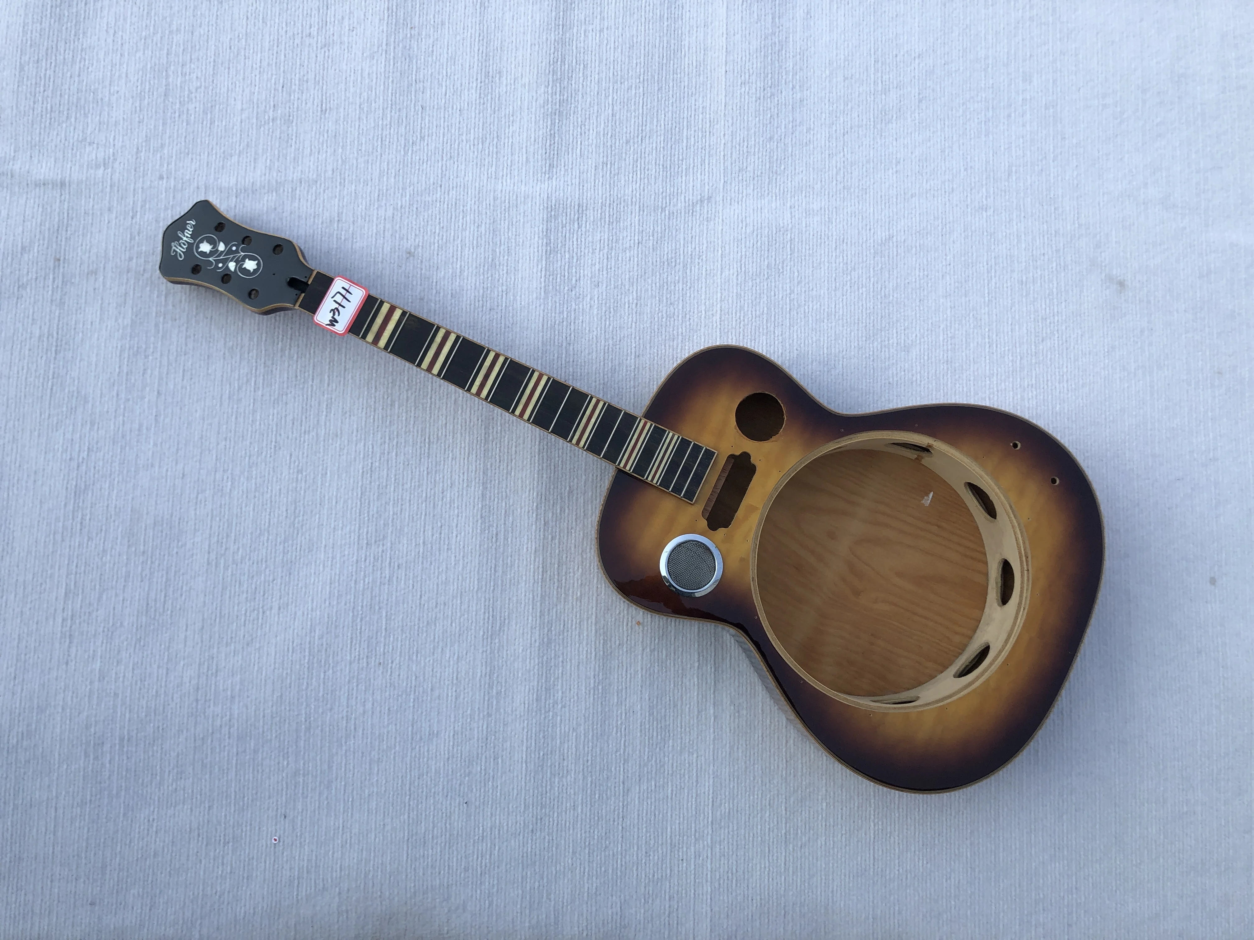 DIY Hofner HCT-RG 6 Strings Dobro Resonator Classic Guitar Part Guitarra without Hardwares in Stock Discount Free Shipping