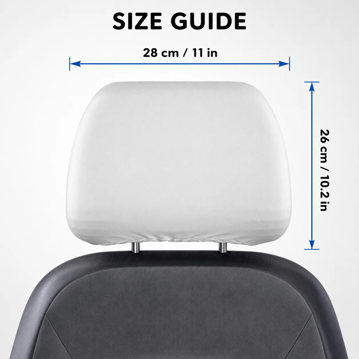 Custom Name Car Headrest Cover Personalized Print Auto Seat Head Rest Protector Elastic Fabric Universal Car Interior Decoration