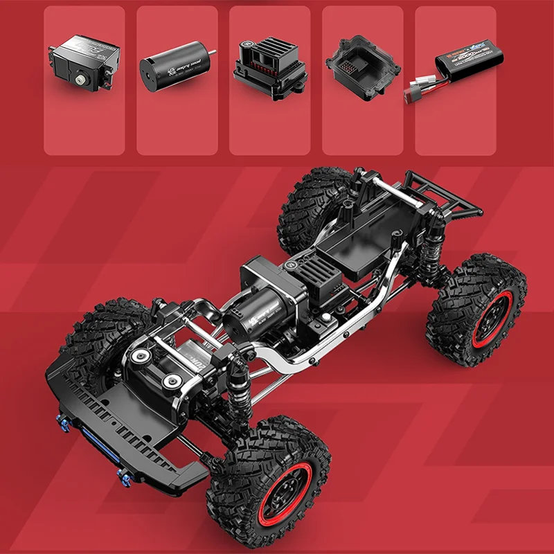 Nowość w magazynie Mjx 1:12 H12p Ford Bronco Baja 1000 zdalnie sterowany model pojazdu terenowego do wspinaczki, personalizowane zabawki dla dzieci, prezenty