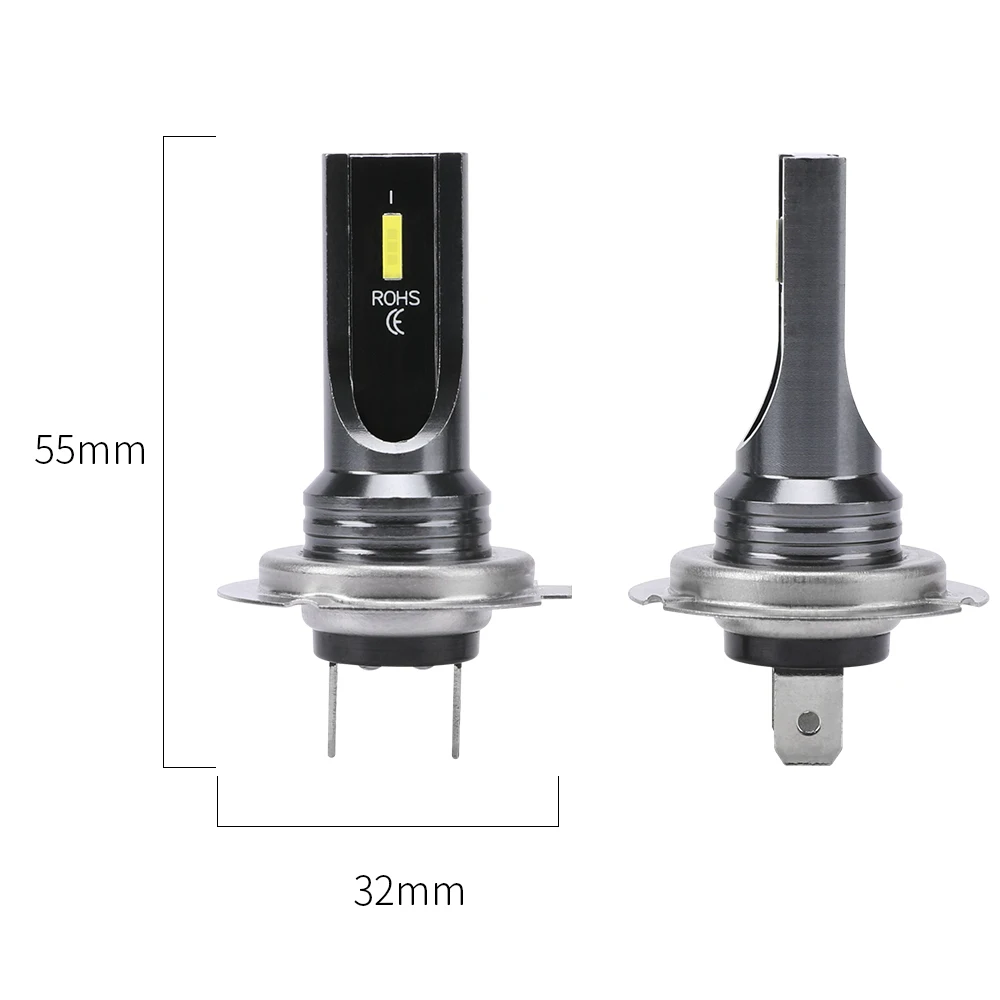 2PCS H7 H11 H4 H8 Led Lights 20000LM 100W For Car Headlight Bulb 6500K Super Bright Fanless Plug&Play 3570 CSP Chip LED Lamps