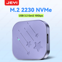 JEYI NVMe M.2 2230 SSD Enclosure USB 3.2 10Gbps Case Support 4TB with RTL9210 Chip for NVMe PCIe Portable External Hard Drive