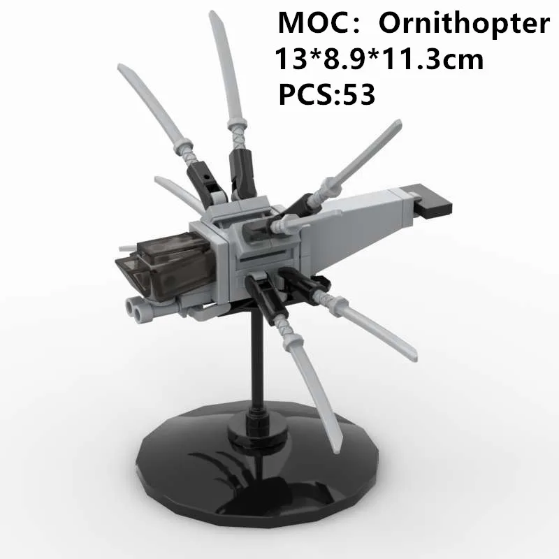 

Dune Royal Flapping Helicopter MOC building blocks flying machine assembled children's model toys small particles gift