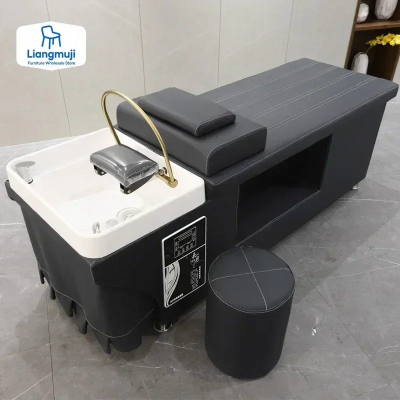 마사지 스타일리스트 샴푸 의자 미용실 패션 타이 스파 싱크 헤어 워시 의자 럭셔리 미용실 가구 MQ50SC