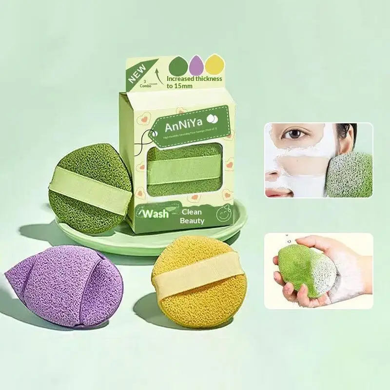 Mud Mask Cleaner Puff Exfoliating Blackhead Removal Face Wash Cleansing Sponge Makeup Remover Foam Sponge Face Clean Pads Tool