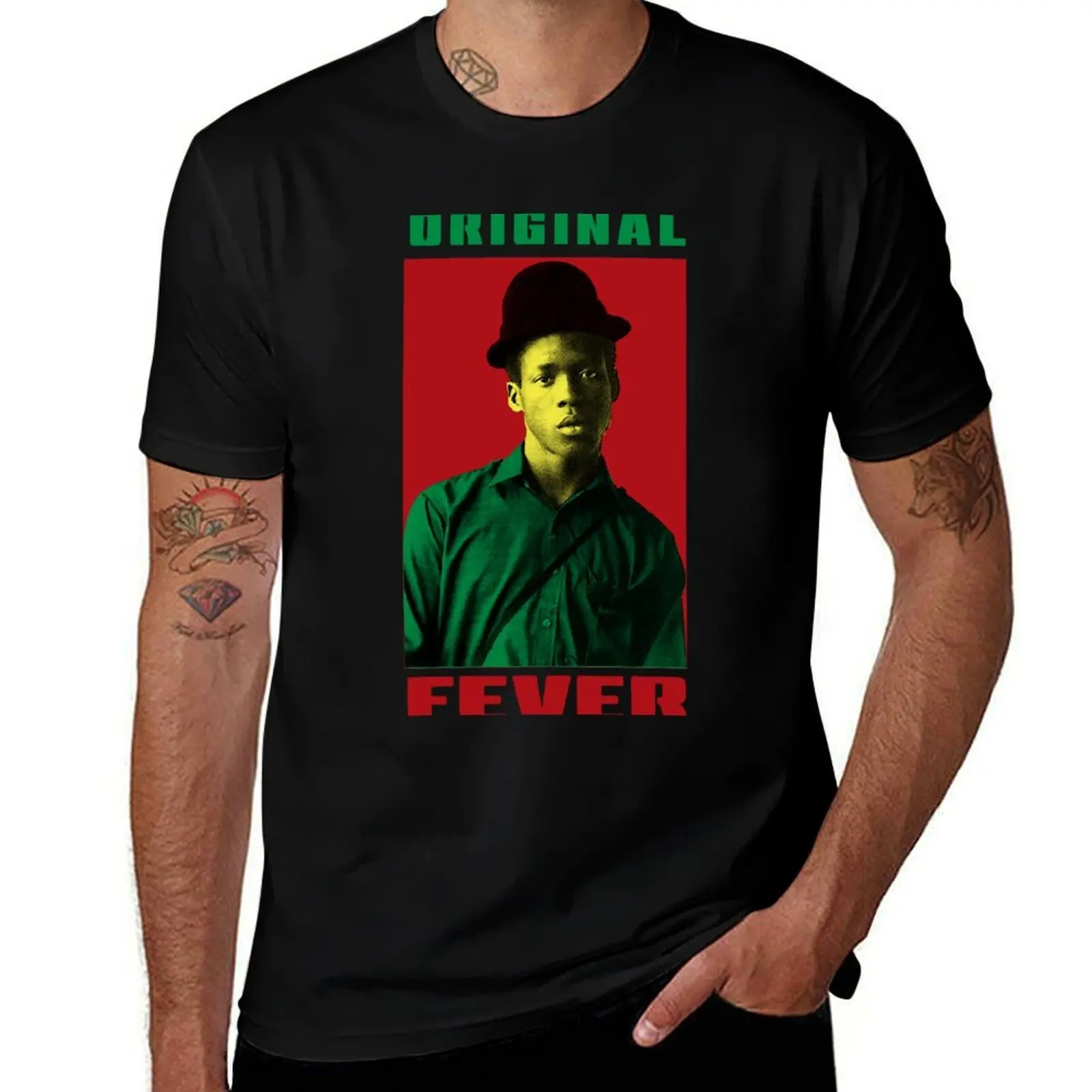 Original Fever with Tenor Saw T-Shirt Everyday Wear Basic Short Sleeve Top T-Shirt