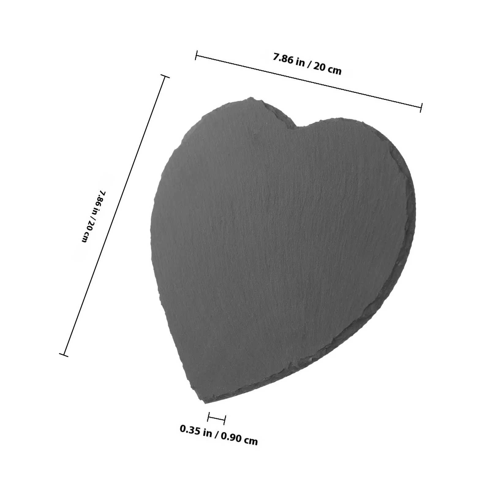 Heart Shape Decorative Ornament Hand Carved Artistic Heart Modeling Rock Garden Sculpture Home Desk Decoration