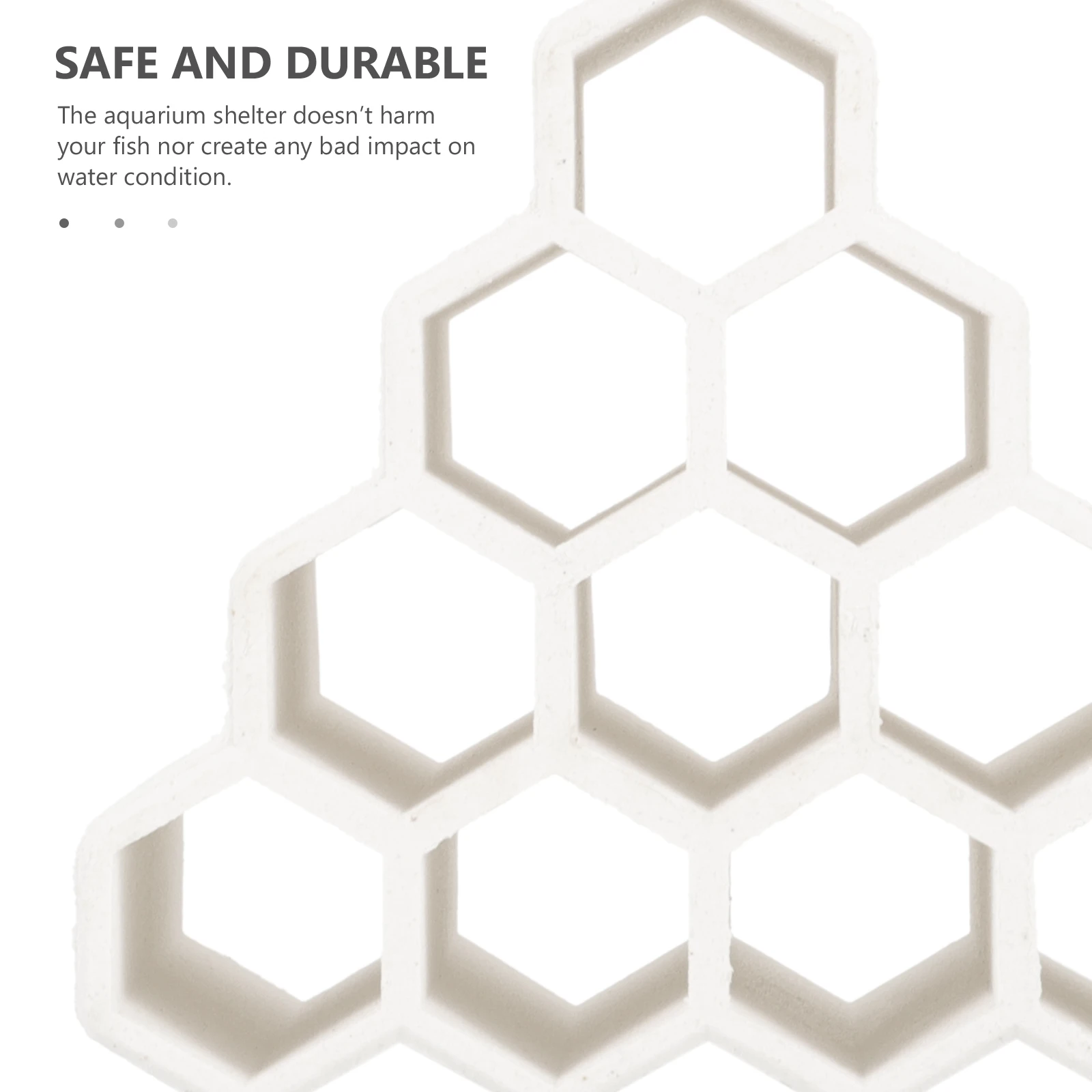 

Yardwe Fish Breeding Tube Aquarium Hideout Cave Tank Shelter Decor Landscaping Ornament White Small Habitat for Pet Fish