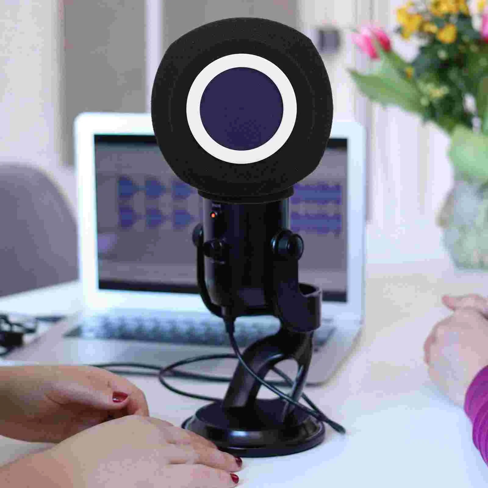 Microphone Soundproof Cover Recording Shield Isolation Screen Wireless Sponge for