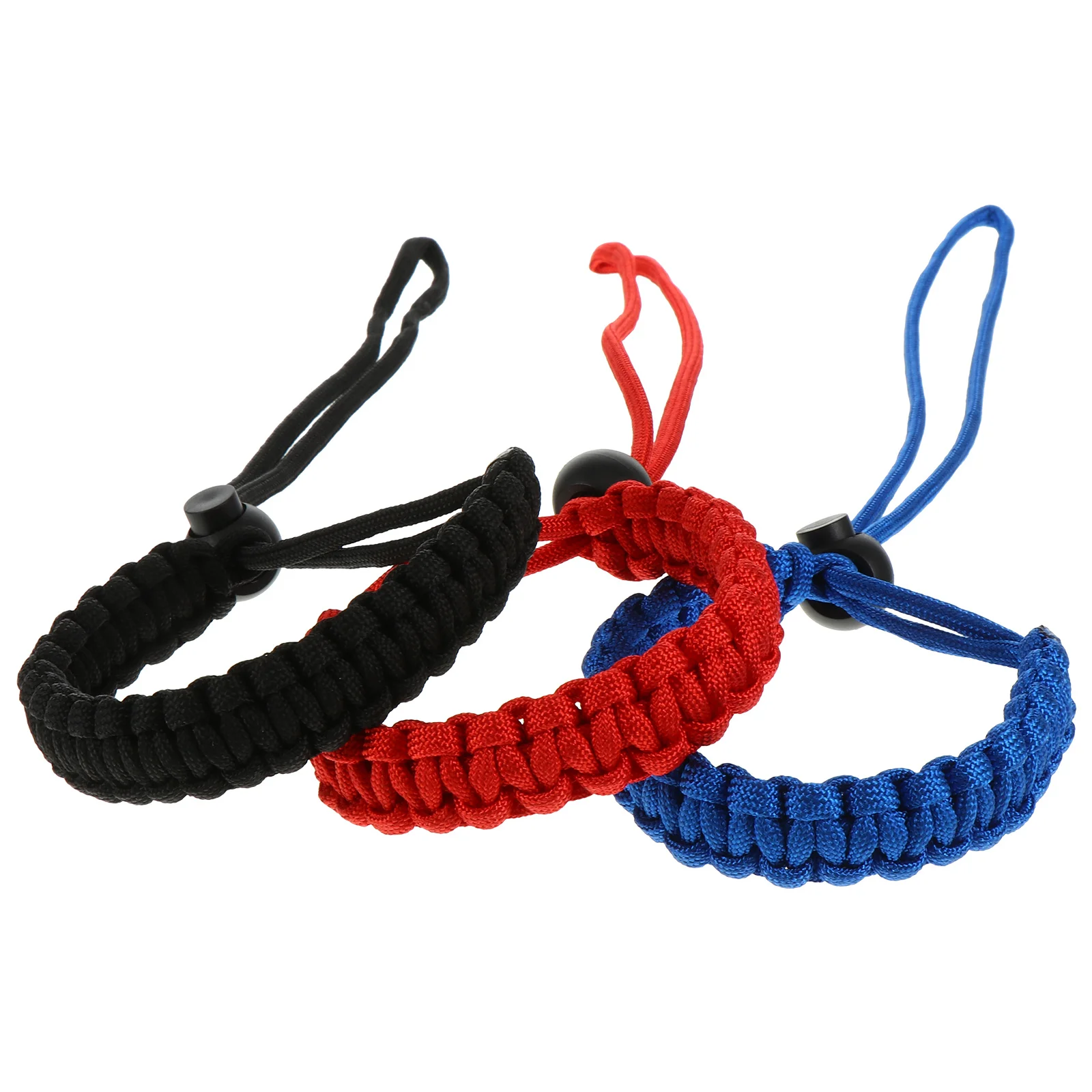 

3pcs Survival Wrist Lanyard Rope Kit Adjustable For Camera Dslr Flashlight Hand Strap Wrist Band Outdoor Camping