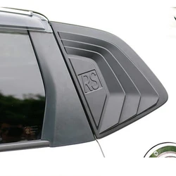 FOR New FIT Car Styling 2 PCS/sets ABS Plastic Rear Window Triangle Shutters Cover Trim Honda Jazz RS Style Spoiler GK5 2014-17