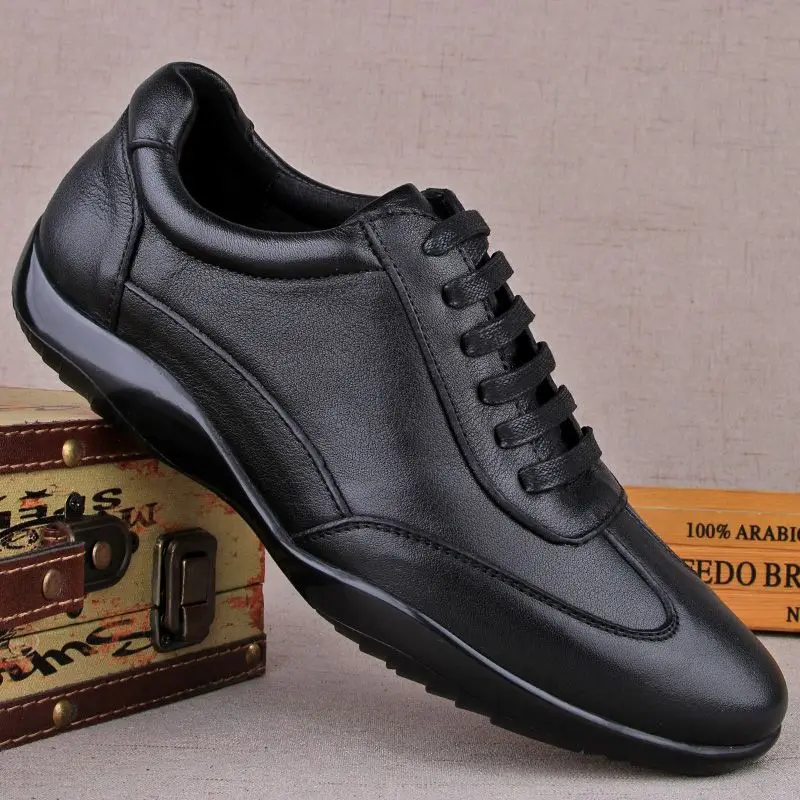 Trendy Genuine Leather Shoes Men Lightweight Octopus Luxury Bean Shoes Fashion Flats Loafer Walking Driving Business Office