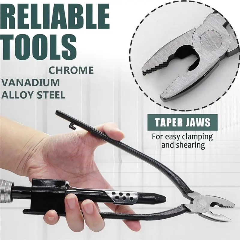 AS63-2 Pieces Safety Wire Pliers Set With Automatic Spring Loaded Return Twister For Aircraft, Machinery, Vehicles
