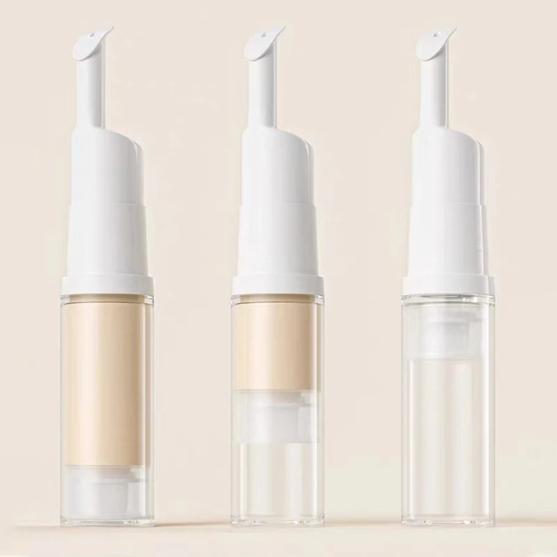 Recipiente cosmético vazio para creme de olhos, massagem essencial, garrafa recarregável, bálsamo labial, metal top, tubo macio, 5 10ml