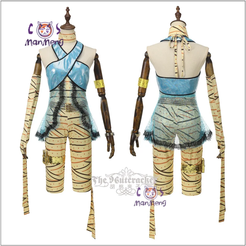 كليو دي نايل كليو تأثيري حلي أنيمي عالية المرأة رجل مثير أعلى السراويل قفازات مجموعة حزام هالوين عيد الميلاد موحدة جديدة XS-XXXL