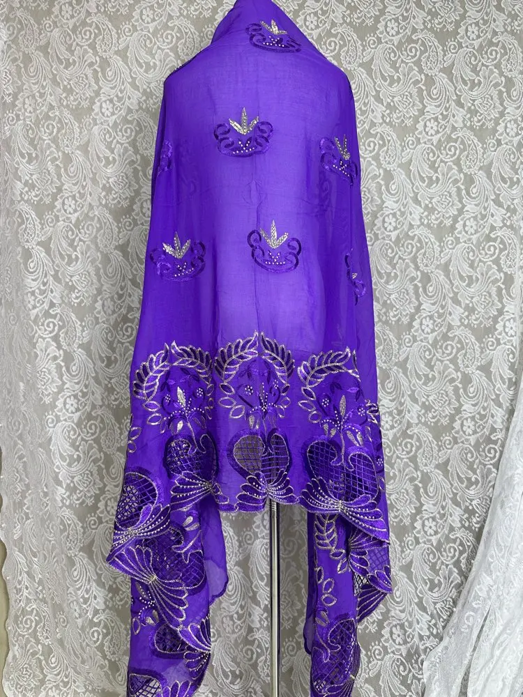 2026 Neuer Afrikanischer Islamischer Damen-Schal Modischer Pashmina-Turban Gebetstuch 100% Baumwolle Bestickter Schal Muslimischer Party-Hijab für Damen – Detail 26