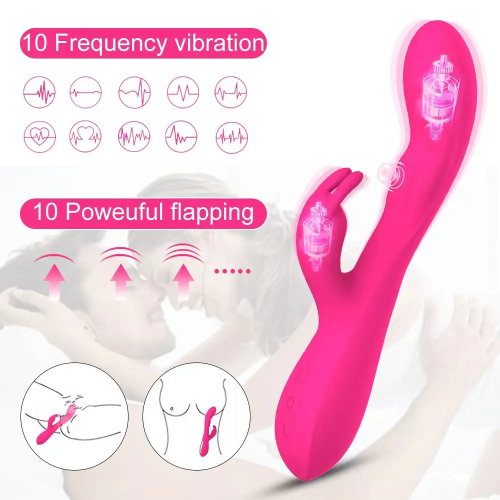 Rabbit Vibrator for Women Powerful G Spot Female Clitoris Stimulator Vibrating Silent Adult Sex Toy For Female Sex Toy